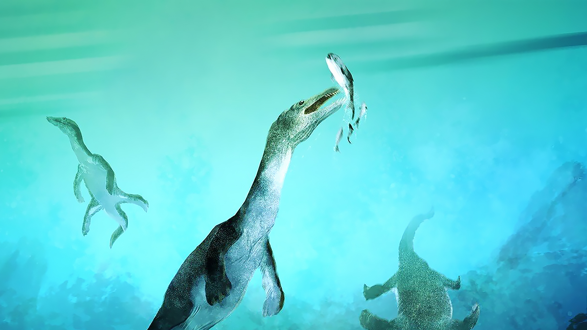 The giant 23-foot-tall sea beast took down wild, razor-toothed prey 246 million years ago.